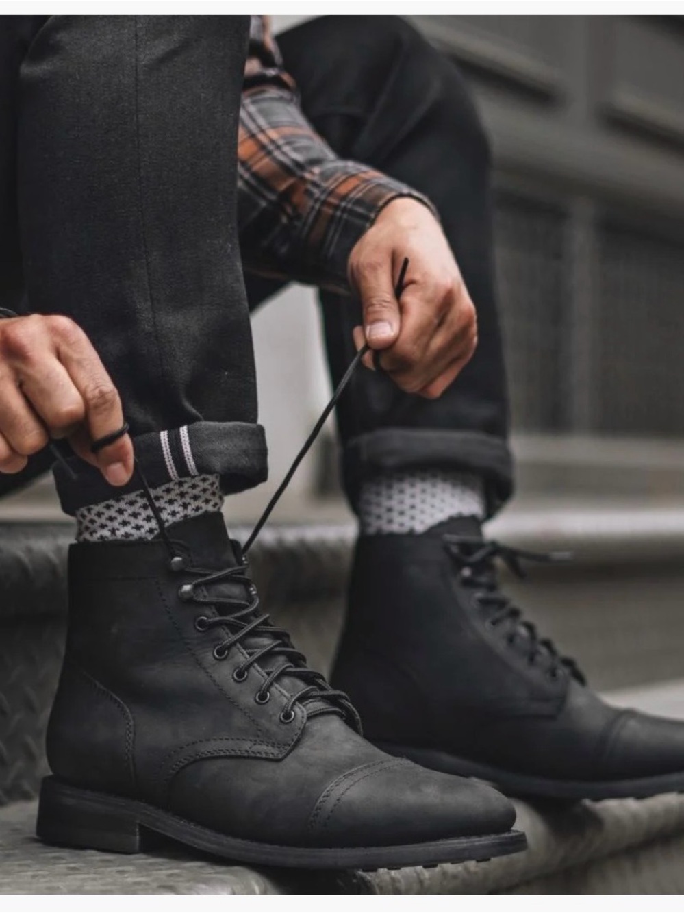 Thursday Boot Company Men's Matte Black Captain Boots